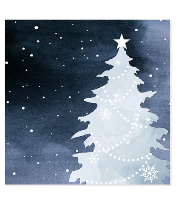 Midnight Tree - Pop Up Christmas Card