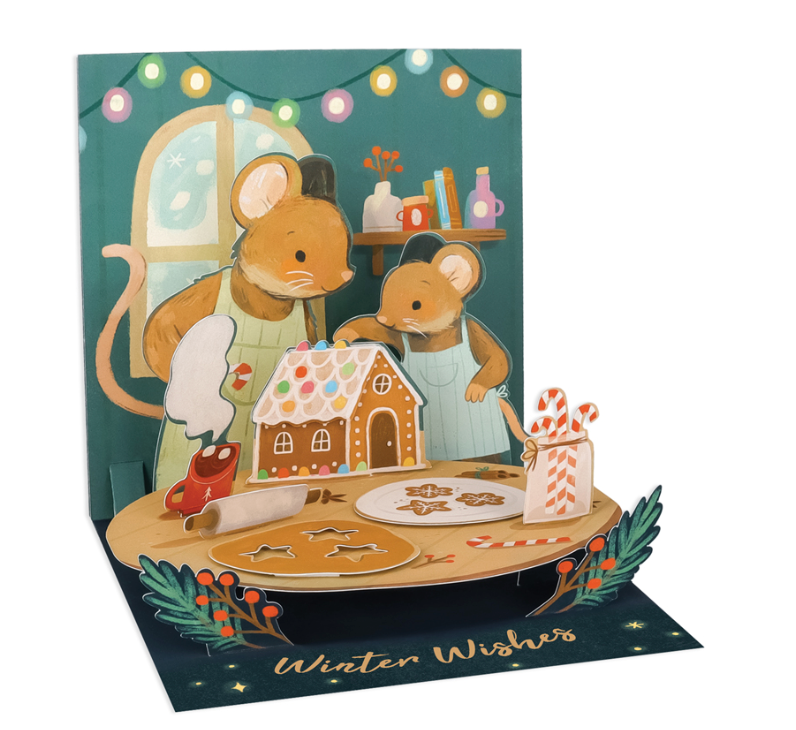 Holiday Mouse - Pop Up Christmas Card