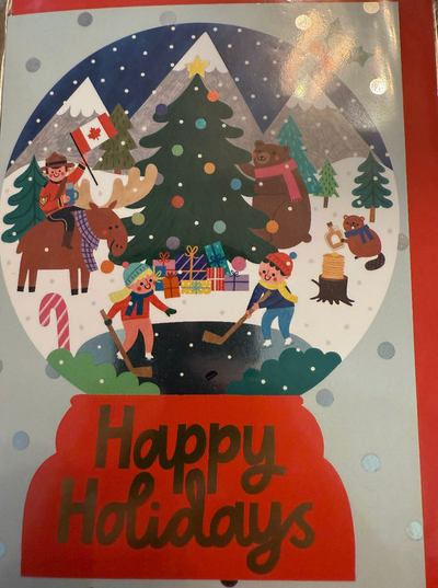 Canada Happy Holidays Card Christmas Card