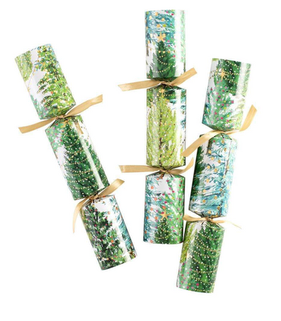 Christmas Trees with Lights Celebration Christmas Crackers - 6 Per Box