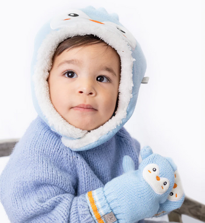 Penguin - Polar Bear Kids Reversible Sherpa Hat - FlipJackKids