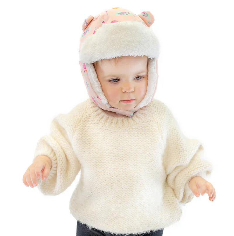 Kids & Baby Water Repellent Trapper Hat - Dino Play