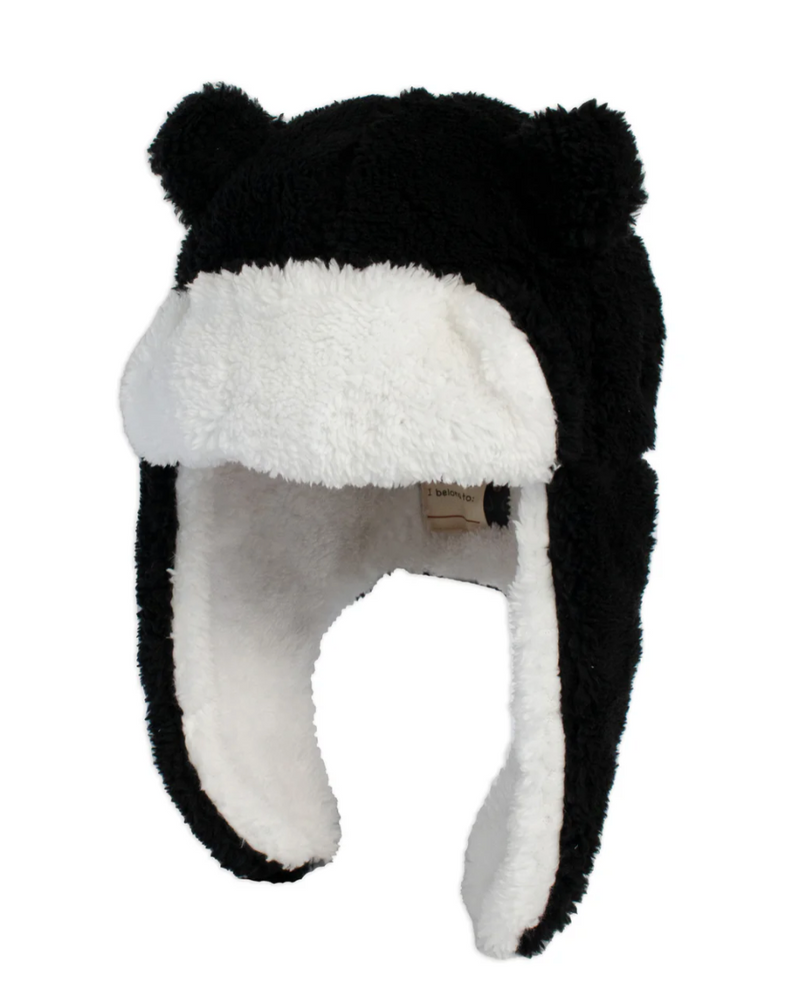 Black - Kids Sherpa Trapper Hat