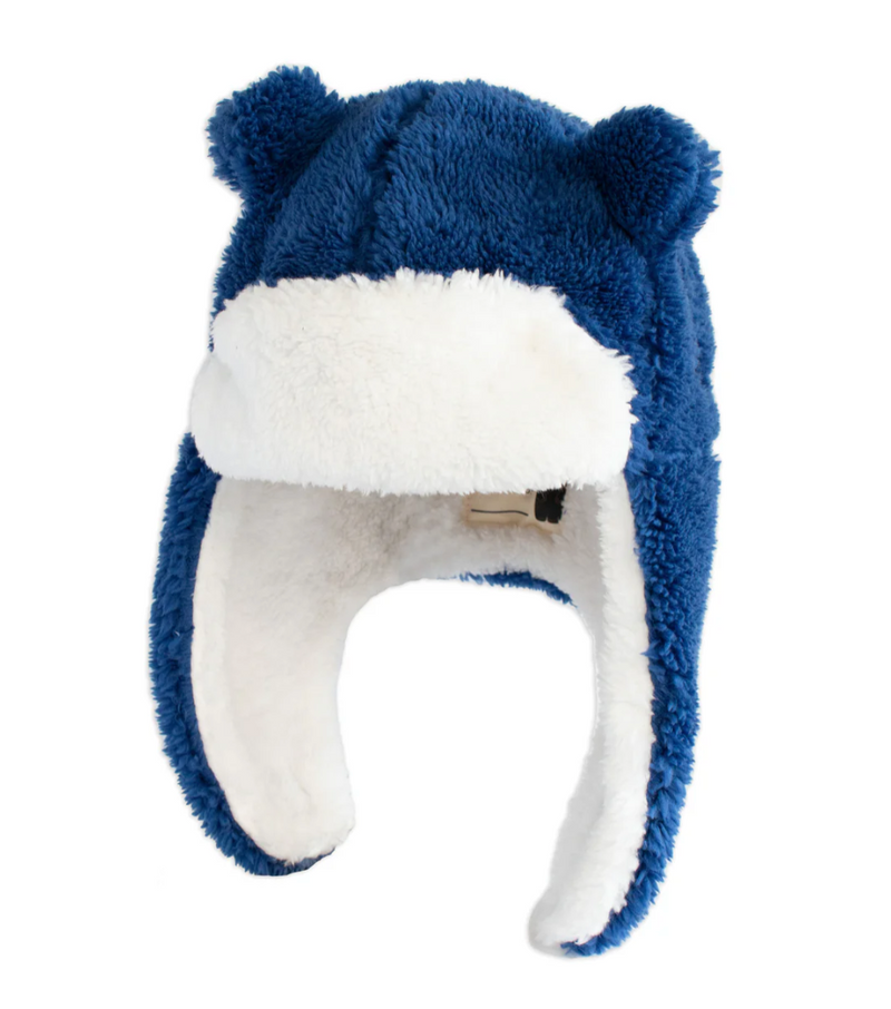 Navy  - Kids Sherpa Trapper Hat