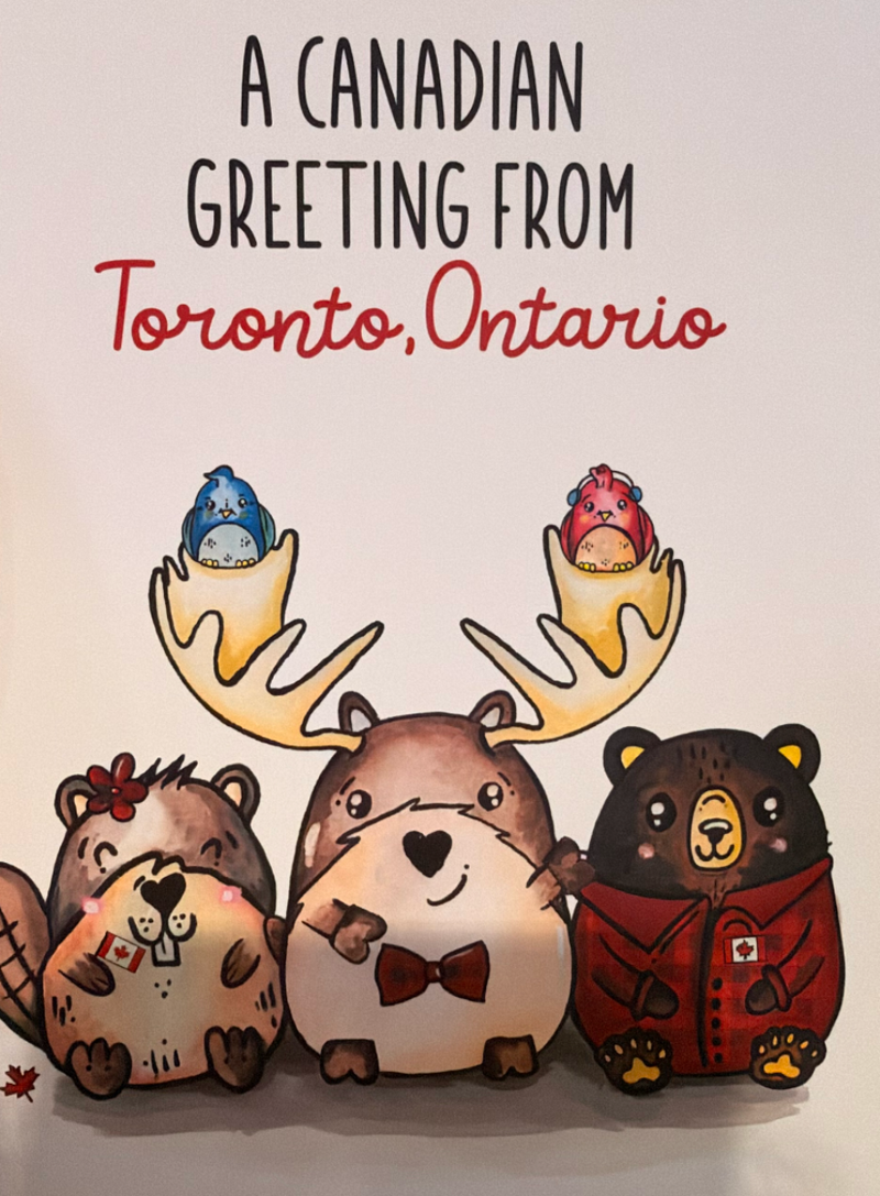 A Canadian Greeting from Toronto, ON Card – Lemon And Lavender Toronto