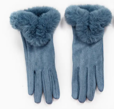 Faux Fur Cuff Gloves