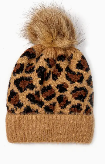 Leopard Print Winter Toque - Sold Separately
