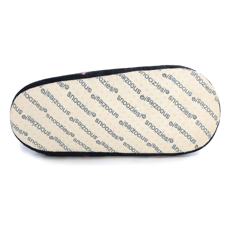Womens Bow-Utiful BLACK Slipper With Memory Foam Sole
