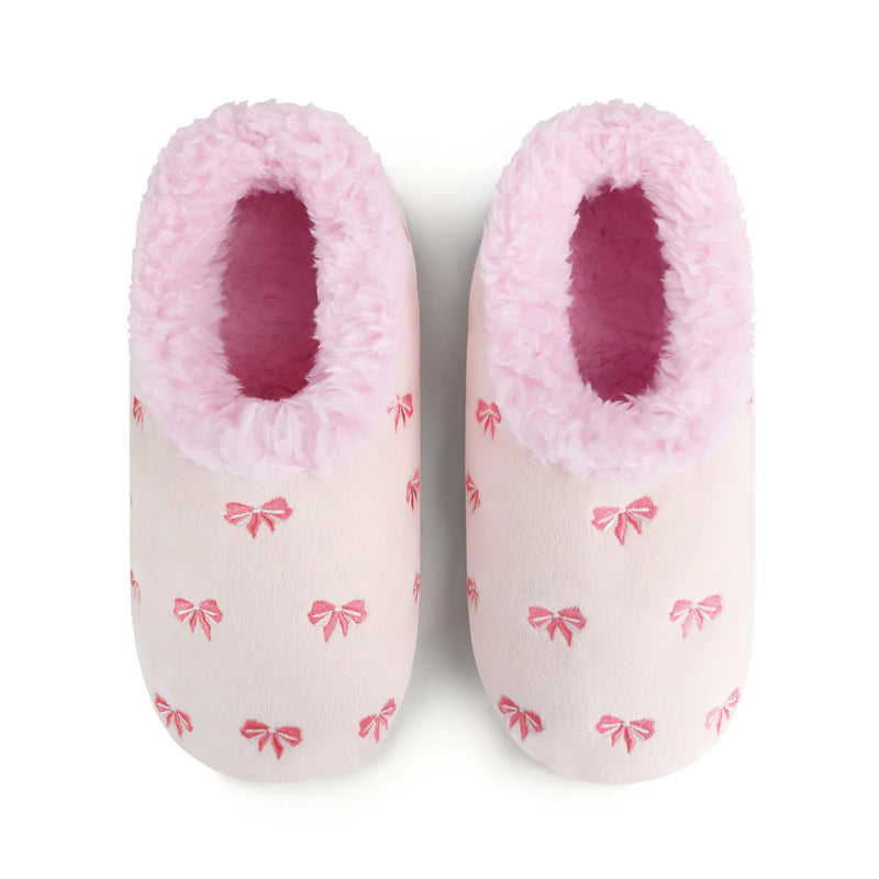 Womens Bow-Utiful PINK Slipper With Memory Foam Sole