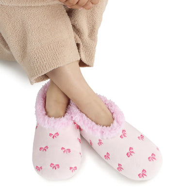Womens Bow-Utiful PINK Slipper With Memory Foam Sole