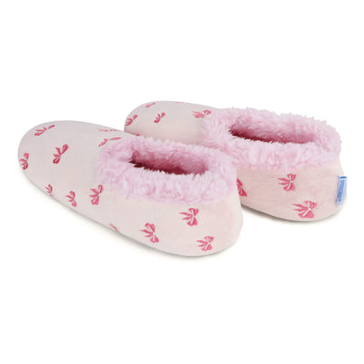 Womens Bow-Utiful PINK Slipper With Memory Foam Sole