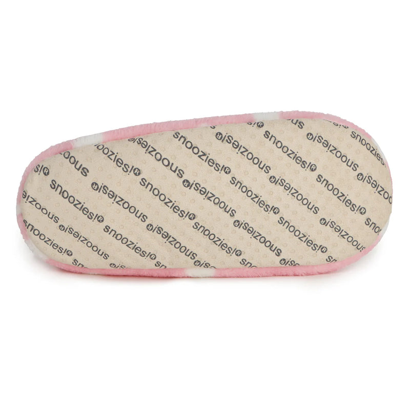 Womens Pink Polka Dot Slippers