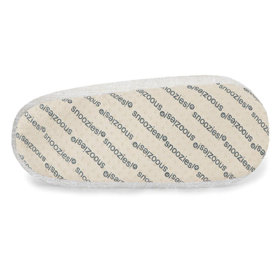 Womens Sparkle Tweed Cream Slipper With Memory Foam Sole