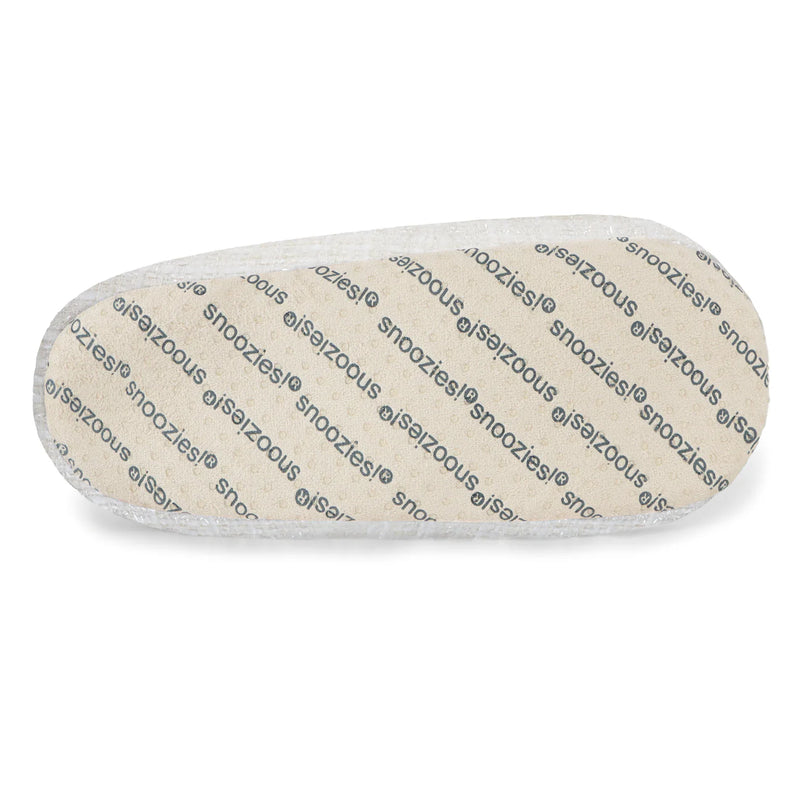 Womens Sparkle Tweed Cream Slipper With Memory Foam Sole