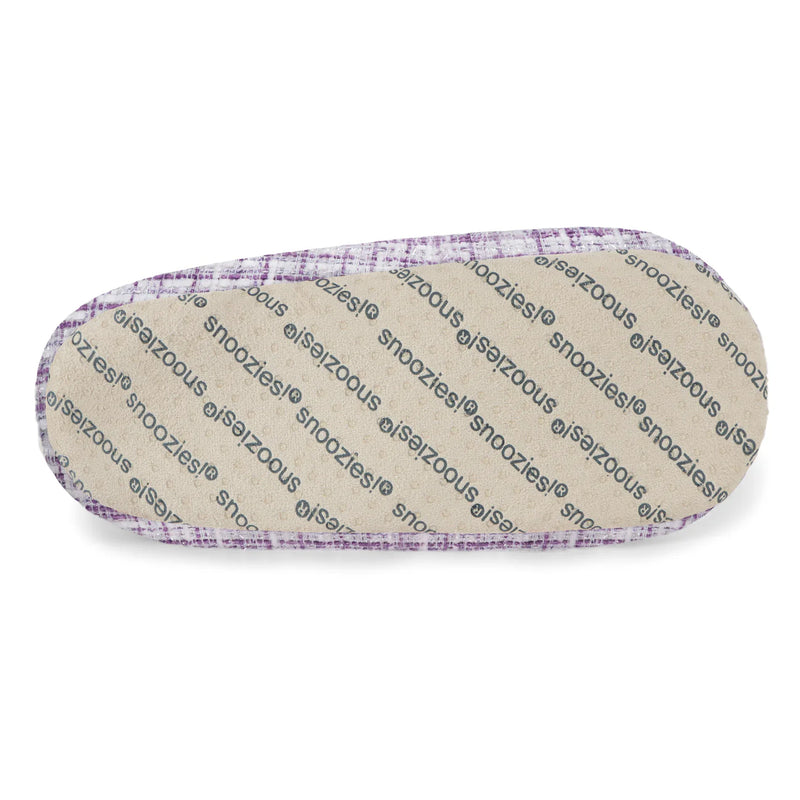 Womens Sparkle Tweed Purple Slipper With Memory Foam Sole