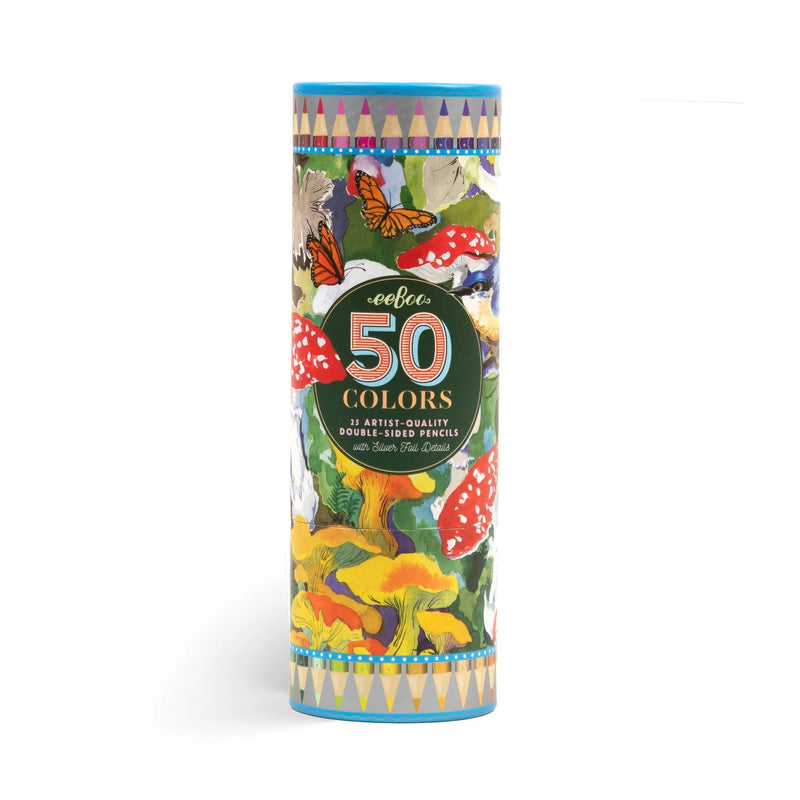 Mushroom 25 Double-Sided Color Pencils
