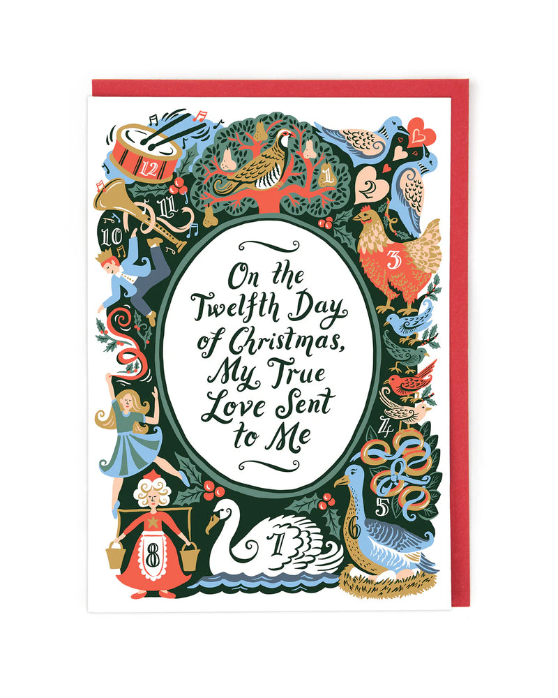 Twelve Days of Christmas Card
