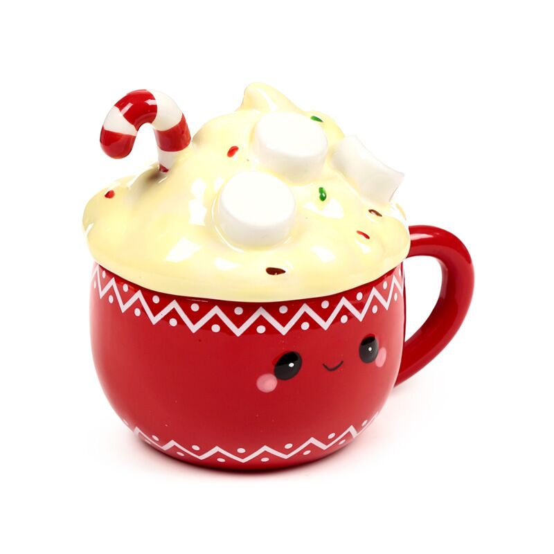 Hot Chocolate Ceramic Lidded Mug