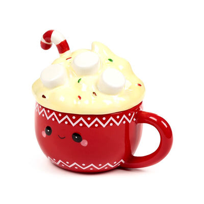 Hot Chocolate Ceramic Lidded Mug