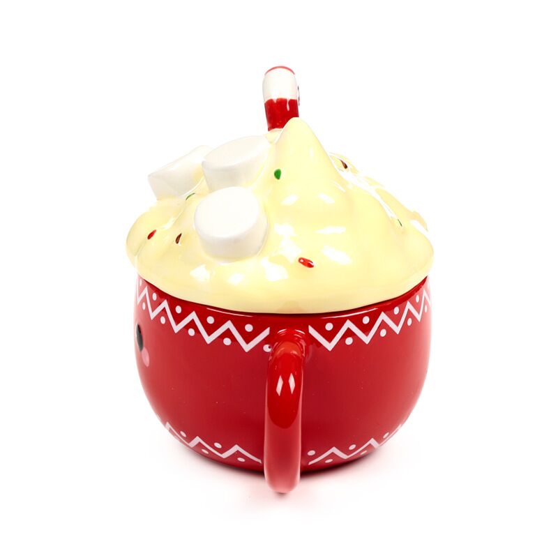 Hot Chocolate Ceramic Lidded Mug