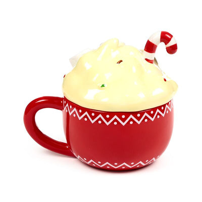Hot Chocolate Ceramic Lidded Mug