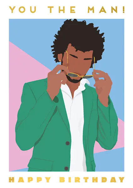 You The Man! Birthday Card