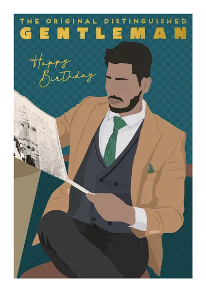 Distinguished Gentleman Birthday Card