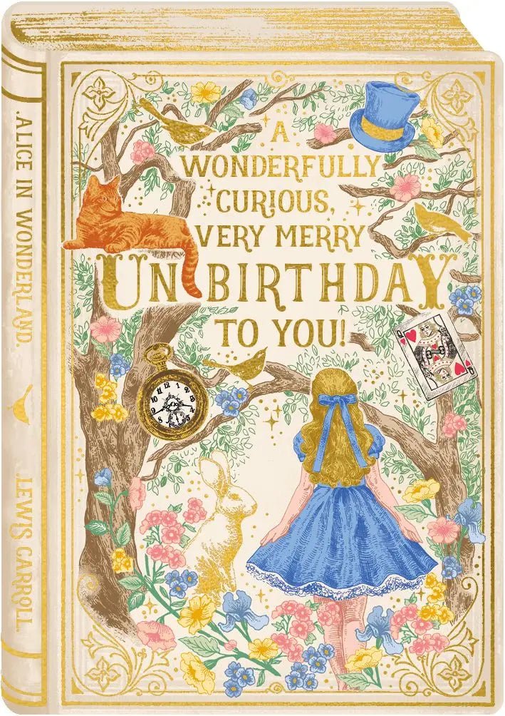 A wonderful curious, very merry unbirthday to you! - Alice in wonderland Card - Lemon And Lavender Toronto