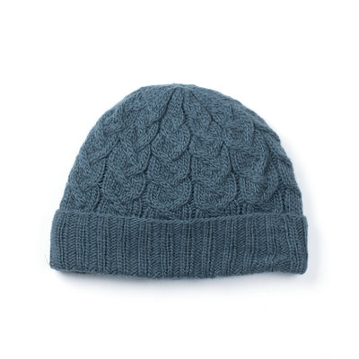Lost Horizons Canada - Churchill Wool Hat – Textured Cable Knit Beanie