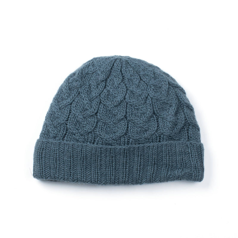 Lost Horizons Canada - Churchill Wool Hat – Textured Cable Knit Beanie