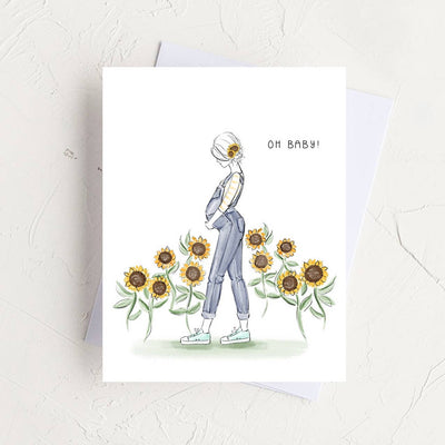 Oh baby! Newborn Greeting Card