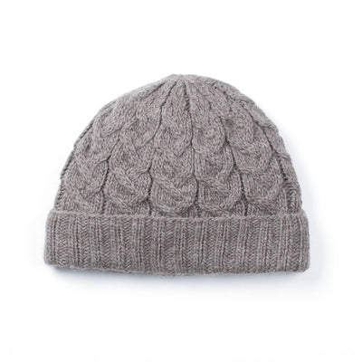 Lost Horizons Canada - Churchill Wool Hat – Textured Cable Knit Beanie