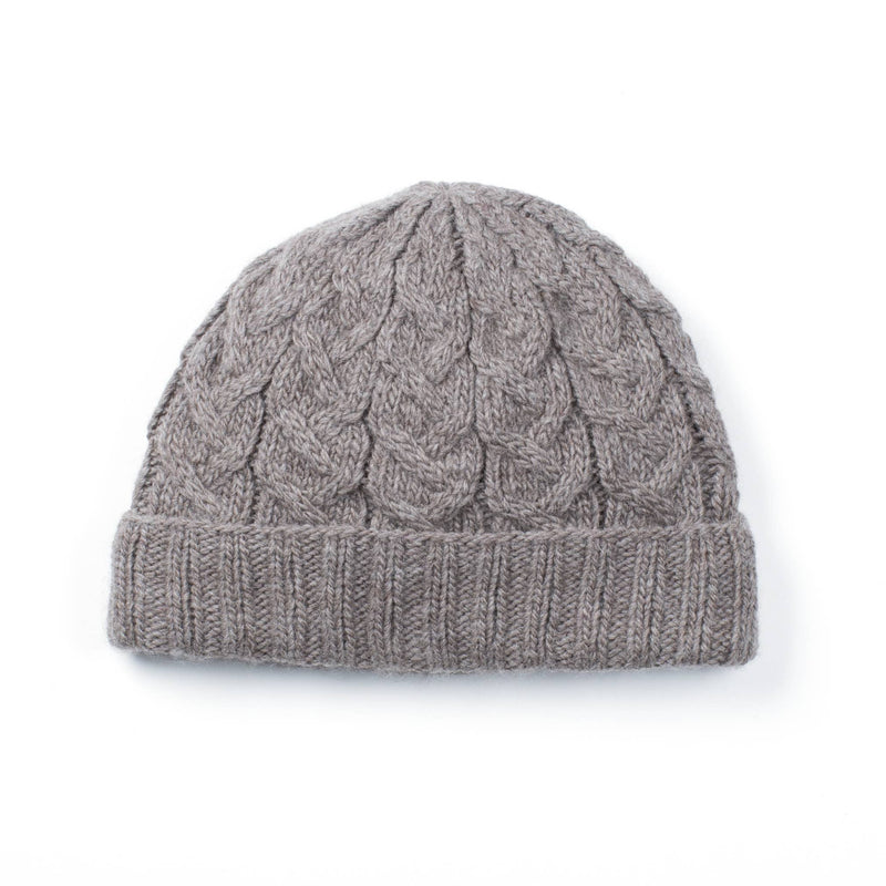 Lost Horizons Canada - Churchill Wool Hat – Textured Cable Knit Beanie