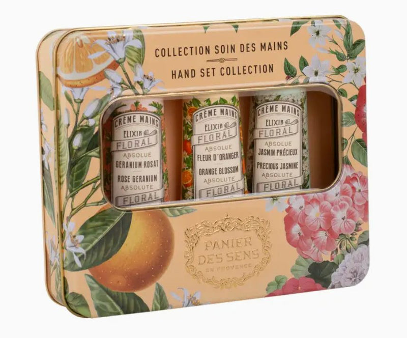 Absolutes Tin Box - 3 Hand Creams Gift Set - Panier Des Sens - Lemon And Lavender Toronto