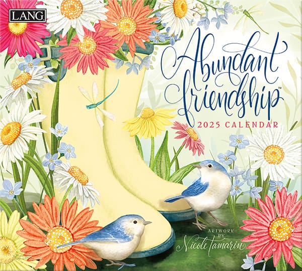 Abundant Friendship Wall Calendar 2025 - Lemon And Lavender Toronto