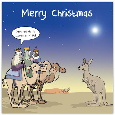 Admit It We're Lost! Funny Christmas Card