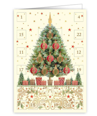 Advent Card - Tree with Ornaments - Lemon And Lavender Toronto