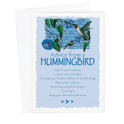 Advice from a Hummingbird Card - Lemon And Lavender Toronto