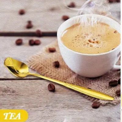 Elegant Golden Rose Spoon