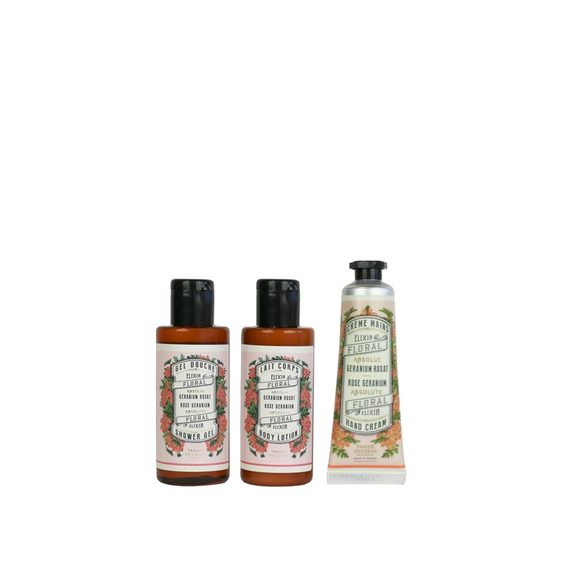 Rose Geranium Travel Pouch - Panier Des Sens