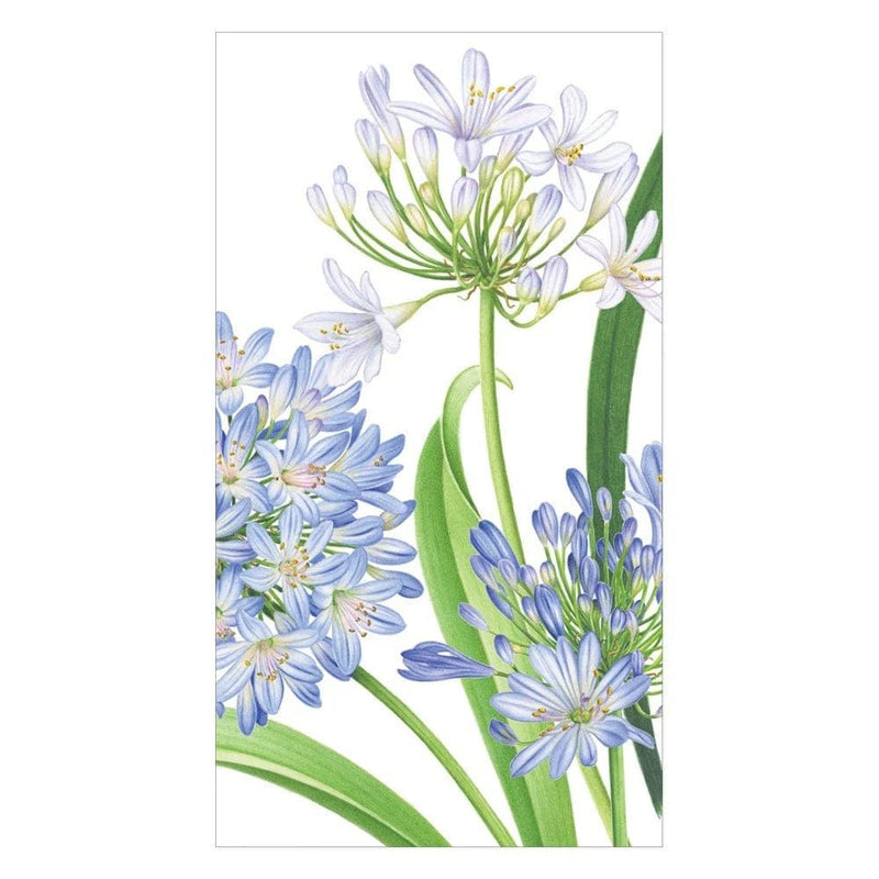 Agapanthus Garden Paper Guest Towel Napkins - 15 Per Pack - Lemon And Lavender Toronto