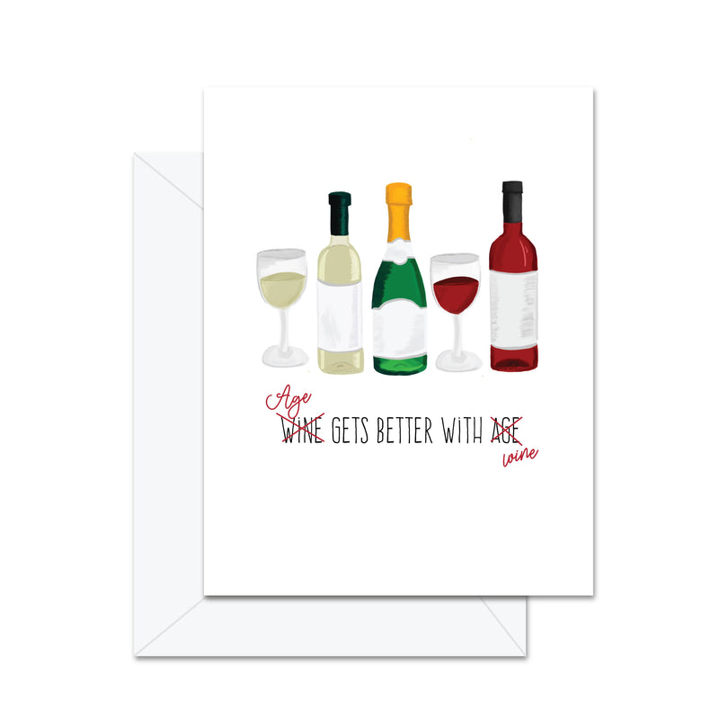 Age Gets Better With Wine Card - Lemon And Lavender Toronto