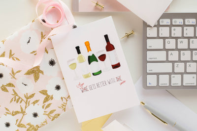 Age Gets Better With Wine Card - Lemon And Lavender Toronto