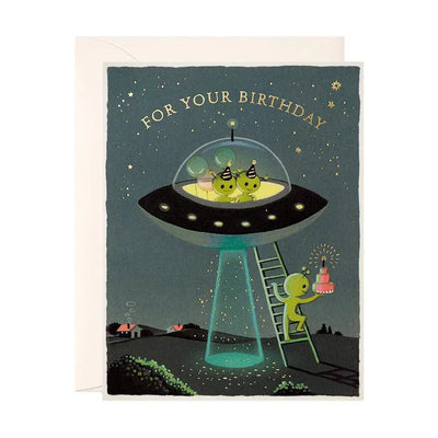 Aliens Birthday Card - Lemon And Lavender Toronto