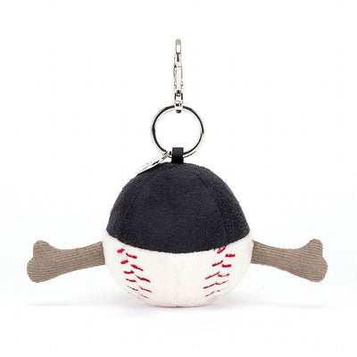 Amuseable Sports Baseball Bag Charm - Lemon And Lavender Toronto