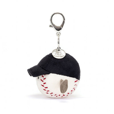 Amuseable Sports Baseball Bag Charm - Lemon And Lavender Toronto