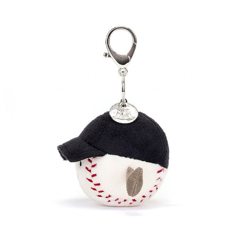 Amuseable Sports Baseball Bag Charm - Lemon And Lavender Toronto