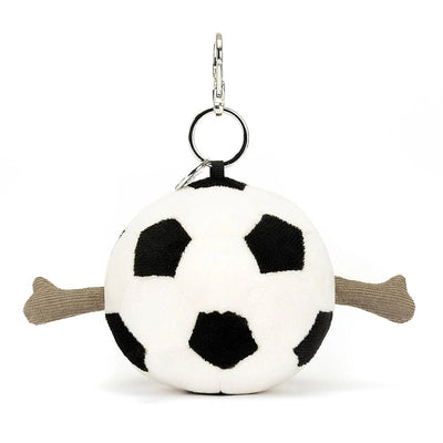 Amuseable Sports Football Bag Charm - Lemon And Lavender Toronto