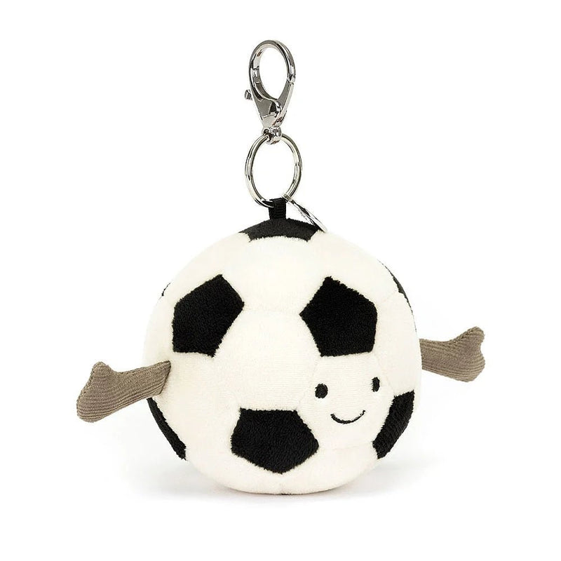 Amuseable Sports Football Bag Charm - Lemon And Lavender Toronto