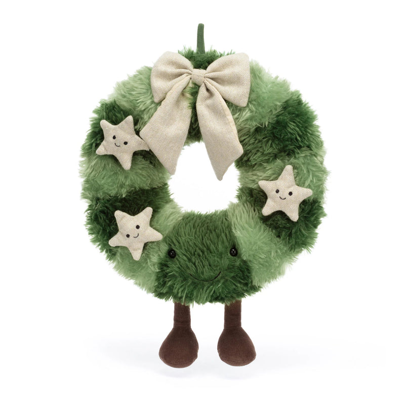 Amuseables Nordic Spruce Wreath 14" - Jellycat - Lemon And Lavender Toronto